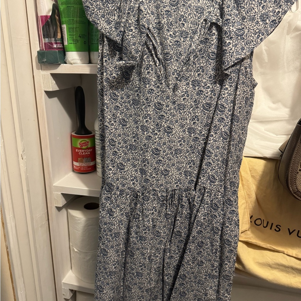 Rebecca Taylor Black and White Off the Shoulder Maxi Sundress